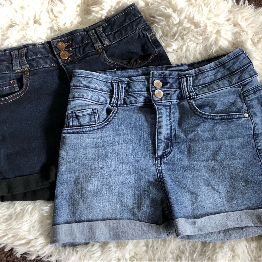 Edgy High waisted jean shorts pack!
